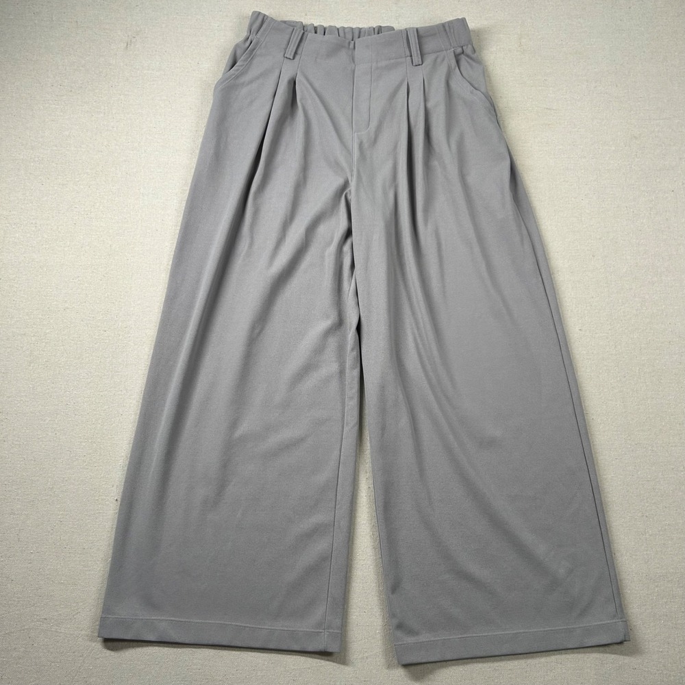 Halara Pants Womens L‎ WIde Leg High Rise Pleated Baggy Dressy Trouser